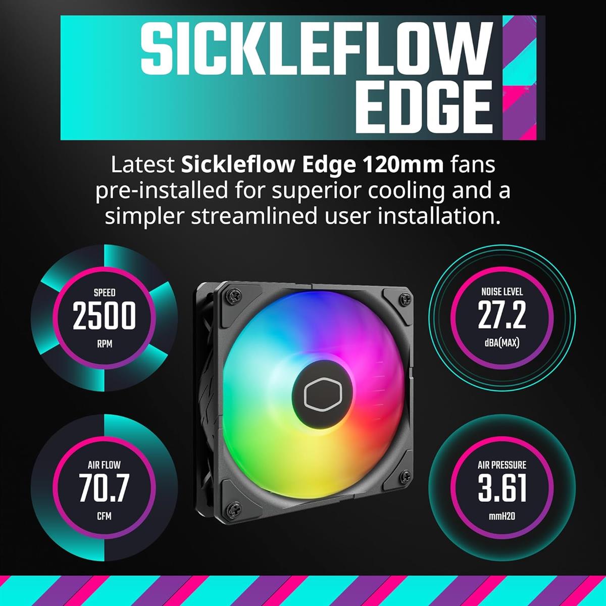 Cooler Master Liquid Cooler 360 MASTERLIQUID ATMOS ARGB Cooler Master Liquid Cooler 360 MASTERLIQUID ATMOS ARGB